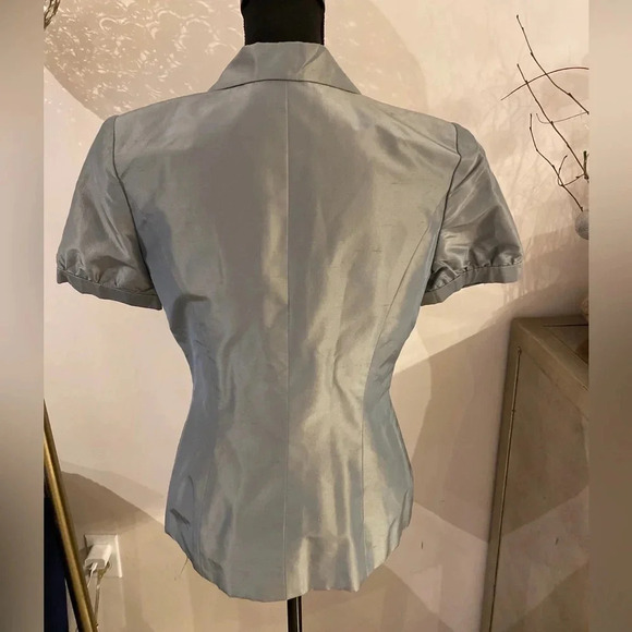 Carolina Herrera silk jacket size 10 - Picture 3 of 7